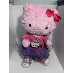 Build A Bear HELLO KITTY Pink Waffle 18" W/Extras 2011 Sanrio Excellent